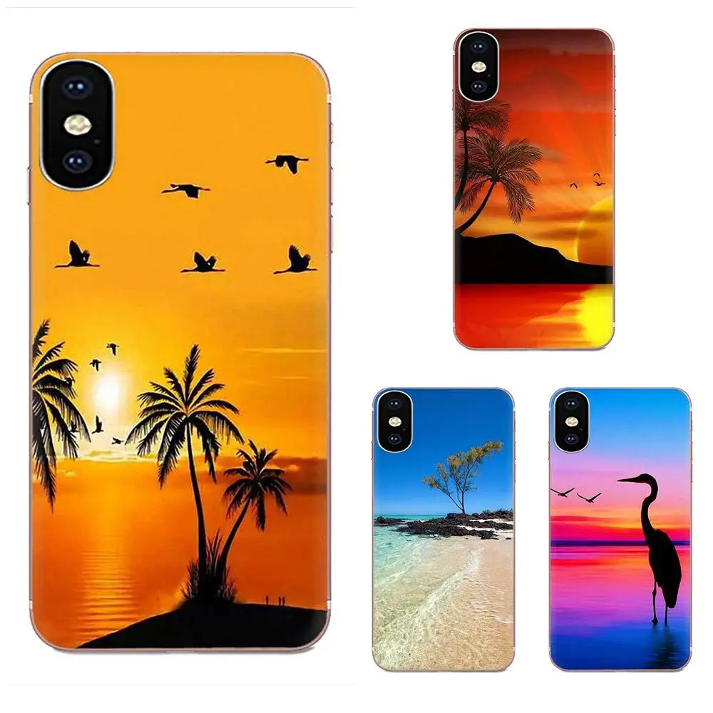 Sea Beach Spray Palm Trees Tropical For HTC Desire 530 626 628 630 816 820 830 One A9 M7 M8 M9 M10 E9 U11 U12 Life Plus | Мобильные