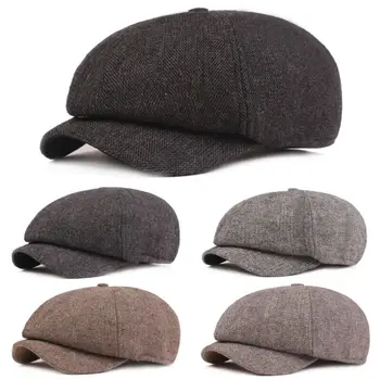 

Fashion Men Golf Beret Cap Cotton Driving Flat Cabbie Beret Newsboy Ivy Hat Men Casual Peaked Hats Visors Casquette Retro Caps