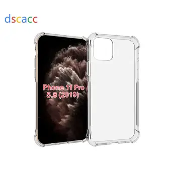 

DSCACC Air Cushion Shock Absorption Matte Side TPU Button Cover Case for iPhone11 Pro 5.8 Pro Max 6.5"