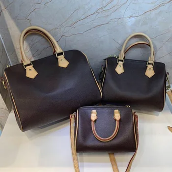 

classic Brand Luxury design Women mini handbag genuine leather Speedy nano shoulder bag Fashion Crossbody bag Speedy 16/25/30