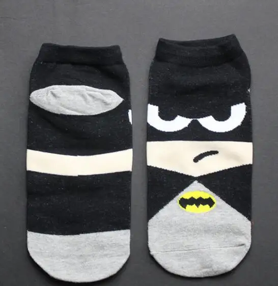 Детские хлопковые носки, популярные женские и мужские Марвел из Мстителей, Модные Новые забавные носки с Бэтменом и Суперменом, повседневные весенне-летние носки - Цвет: L04