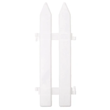 

20Pcs Anti-UV Pastoral Ornaments Tree Christmas Plastic White Fence Decoration Home