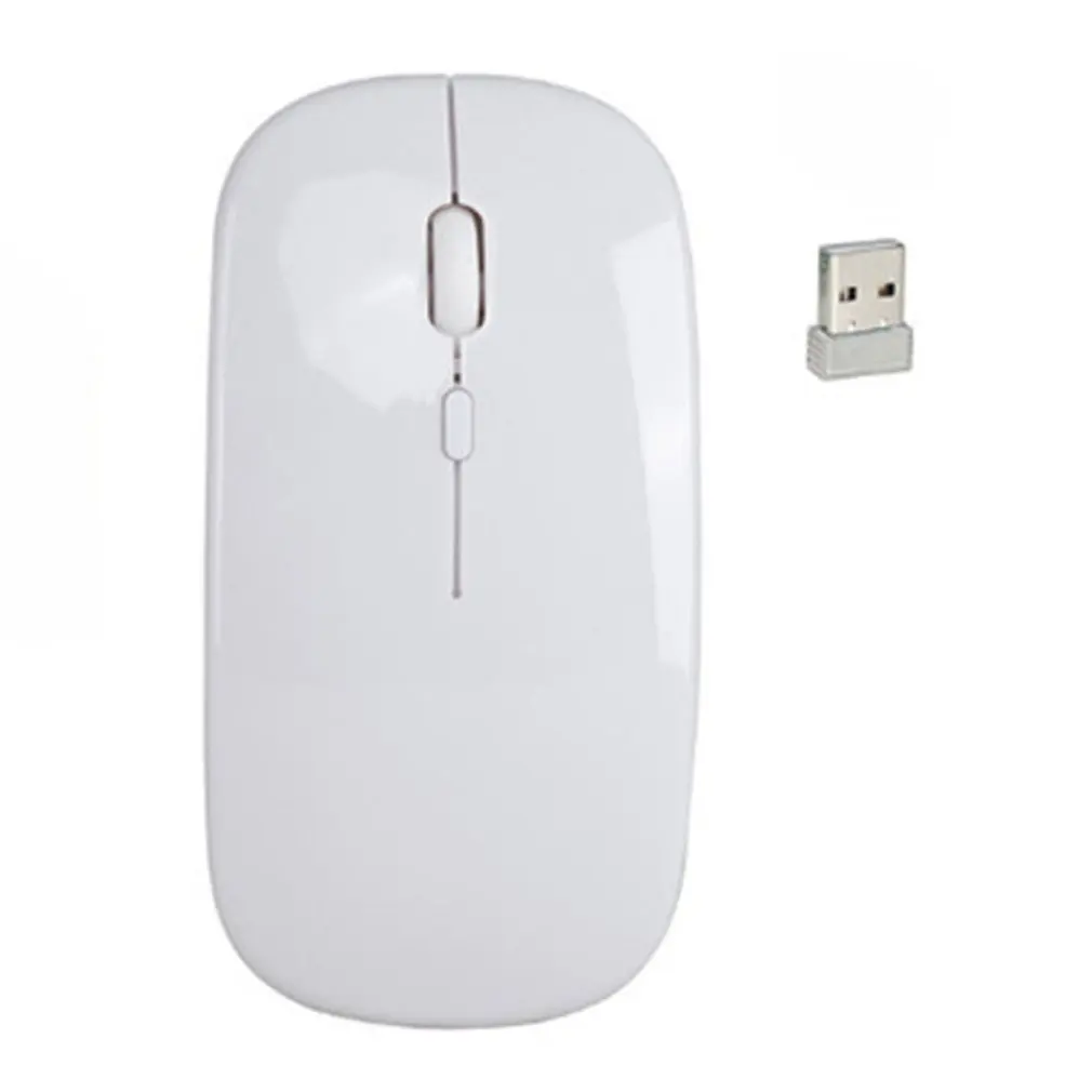 

2.4GHZ Wireless Optical Mouse USB Rechargeable Ultra thin Quiet Mouse Wireless Connection Technology Mouse for Office
