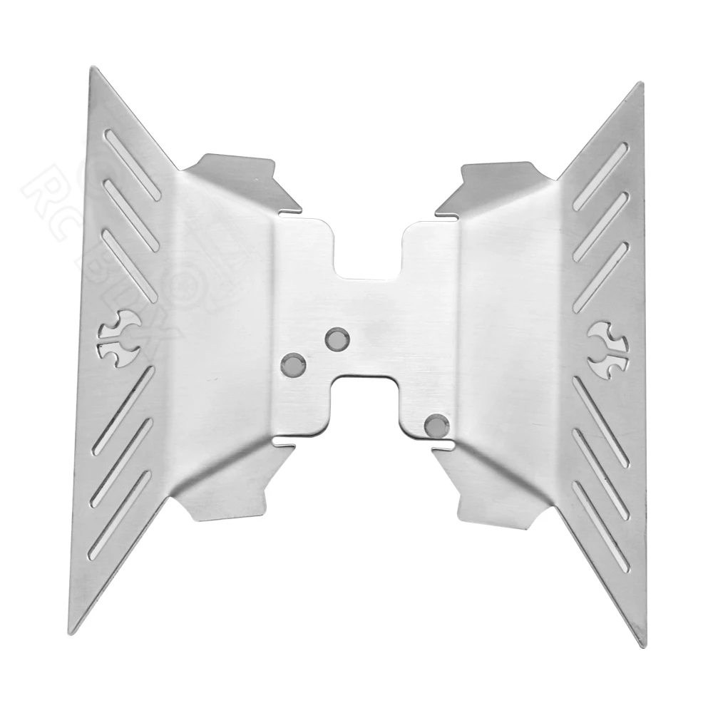 Chassis Stainless Steel Skid Plate Armor Front Rear Axle Differential Protector for 1/10 RC Crawler Axial Capra 1.9 UTB AXI03004 rc car chassis armor