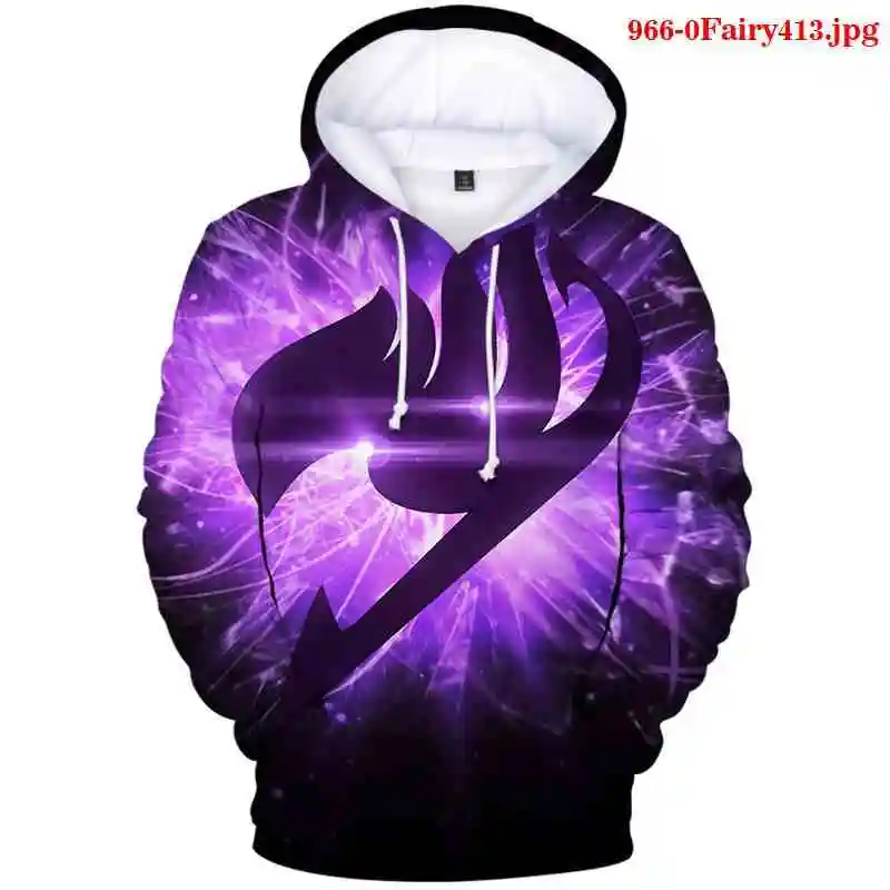 

Fairy Tail Printed Anime Hoodie Men's Oversized Hooded Sweatshirt Men Women Hoodies Male Female Hoody Streetwear Anime Clothes