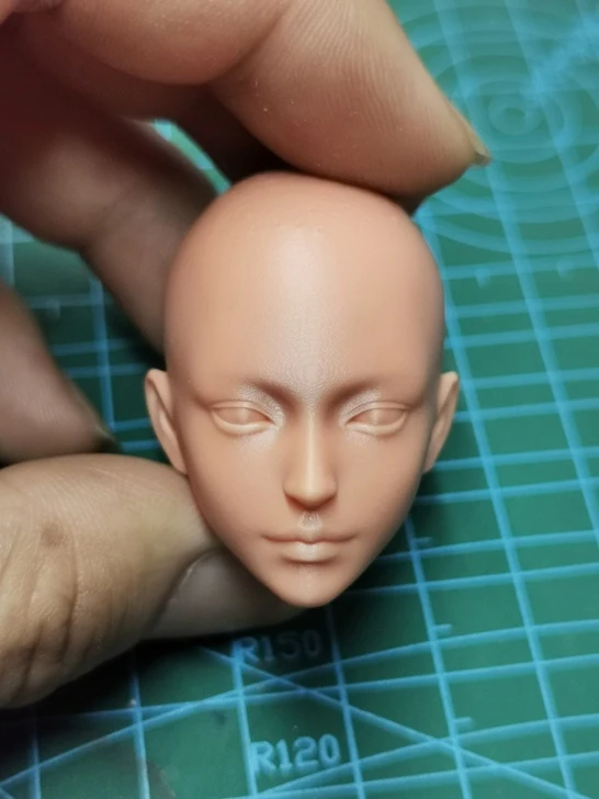 

1/6 Scale Girl Beauty Big Eyes Unpainted Head Model for 12''Body