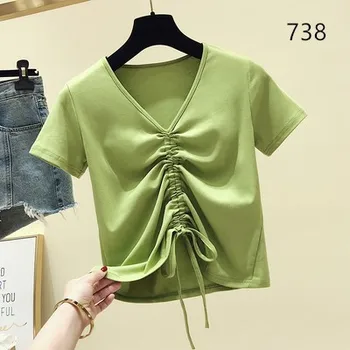 

T Shirt Women Blue Clothes 2020 Fashion Tee Top Fashion Cotton Ladies Tee Shirt