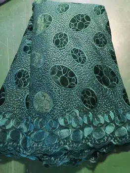 

Latest African Lace Fabric High Quality Velvet Lace Fabric With sequins Embroidery Lace Trim For African Wedding Dress