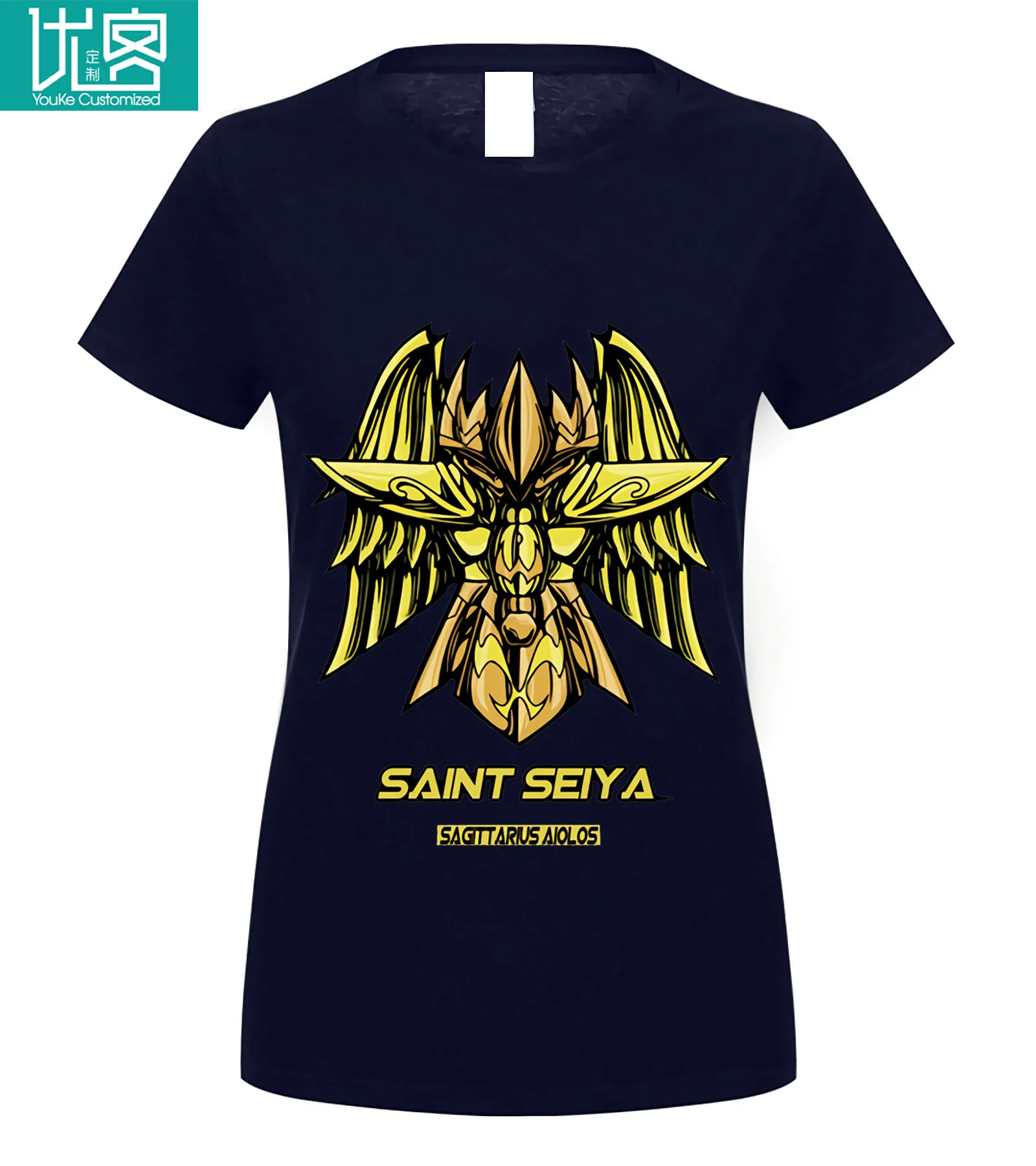 Мужская футболка Sainte Seiya Ikki Hyoga Shiryu Shun аниме Artsy Tee - Цвет: 12women navy