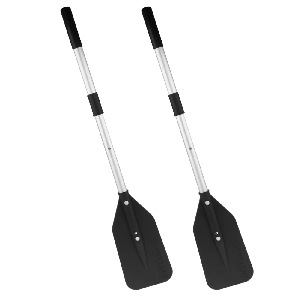 

2 Pieces Inflatable Kayak Boat Canoe Paddle - Lightweight & Compact - 105cm Black