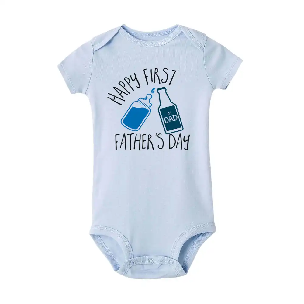 first fathers day shirt and onesie