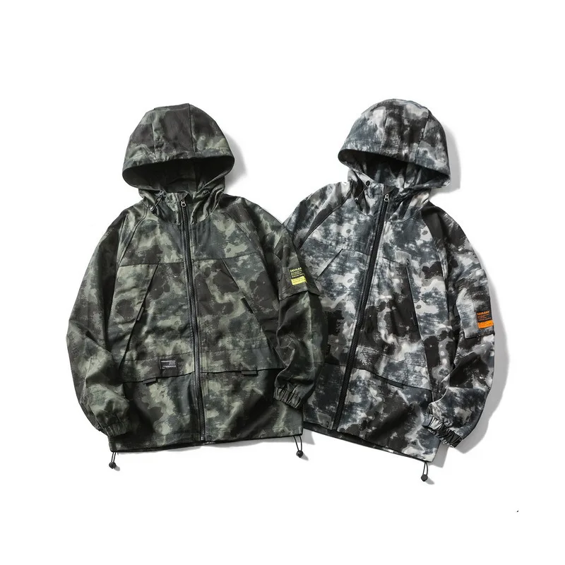 

Wesley Studio 2020 Spring National Trends Nebula Camouflage Jacket Men's INS Casual Loose-Fit Hooded Coat