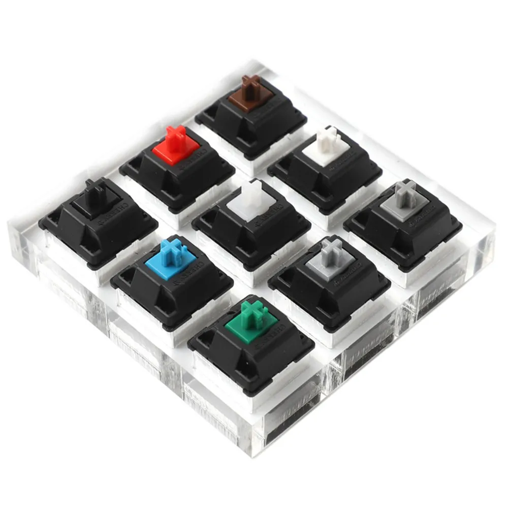 Mechanical Keyboard Switches 9axis Tester Kit With Clear Keycaps For