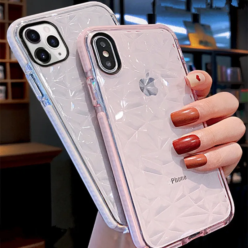 Прозрачный чехол из ТПУ с защитой от падений амортизирующий совместим Apple iPhone 12 Pro