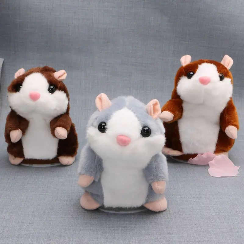 Cute Plush Talking Nodding Hamster Toy Speech Recorder Mimicry Repeat Your Words, a Great Kids Girls Gift Cute Plush Talking Nodding Hamster Toy Speech Recorder Mimicry Repeat Your Words, a Great Kids Girls Gift