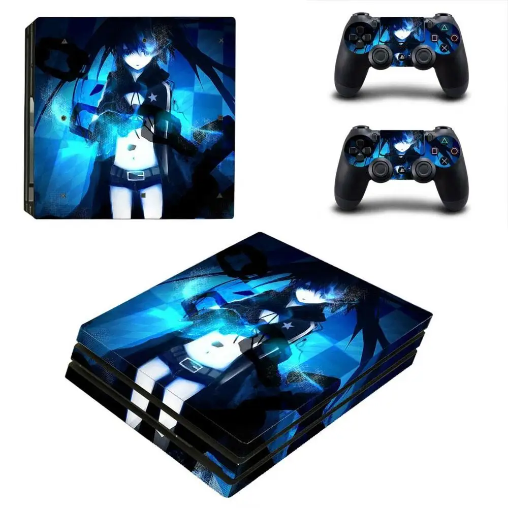 Black Rock Shooter PS4 Pro наклейка s PS 4 Play station 4 Pro наклейка для кожи Pegatinas для playstation 4 Pro консоль и контроллер - Цвет: YSP4P-0876