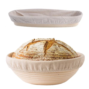 

Natural Rattan Fermentation Wicker Basket Country Baguette French Bread Mass Proofing Baskets Dough Banneton Baskets