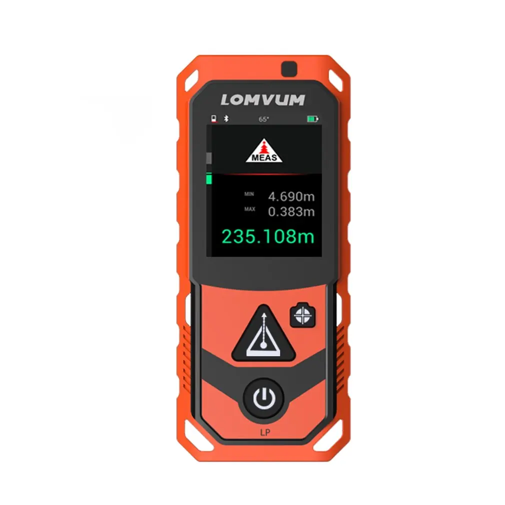 

Touch Screen Laser Distance Meter Rangefinder Area Volume Angle Automatic Calibration Range Finder100mLPCJY01002