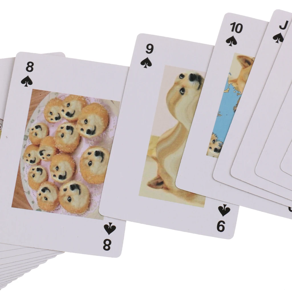 54 Pieces Funny Images Playing Cards Poker Set Party Pocker Games