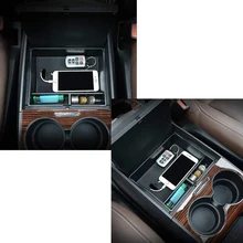 Дело Автомобиль Центральной Консоли Подлокотник вторичный ящик для хранения перчаток Органайзер лоток для Toyota Sienna 2011