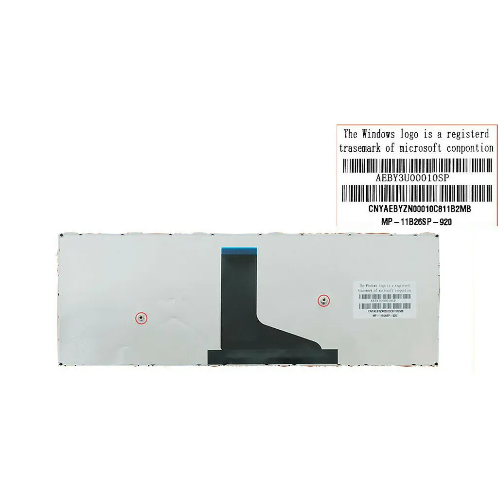 Клавиатура для ноутбука Toshiba satellite L40-A L40-SP L40D-A L40DT-A черный Испанский SP