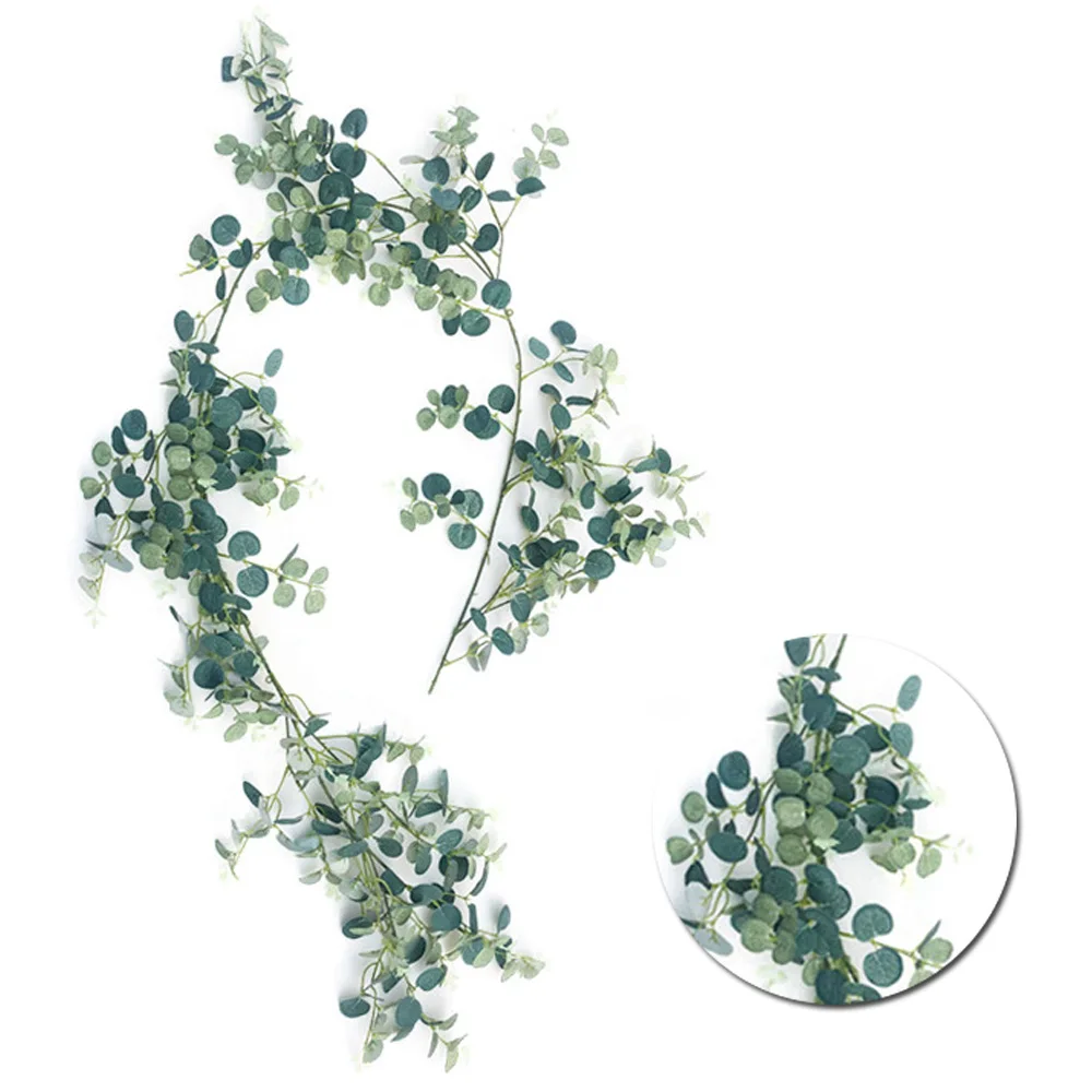 1 шт., Круглые Искусственные аксессуары, декор для сада, искусственная Виноградная лоза из ротанга, Свадебный дом - Цвет: Without Flower
