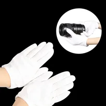1 пара белые перчатки с защитой от отпечатков пальцев для студийной фотосъемки