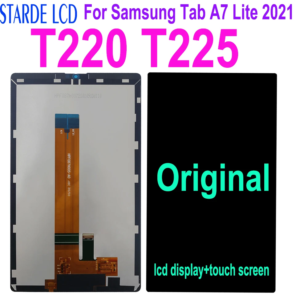 Original 8.7 inch For Samsung Tab A7 Lite 2021 SM-T220 SM-T225 T220 T225  Touch Screen LCD Display Digitizer Glass Panel Assembly