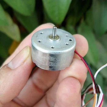 

RF-300C-12350 Micro 300 Motor Small Mini Mute 24mm Electric Solar Power Motor Spindle Engine for Hobby Toy Model DC3V-6V 7800RPM