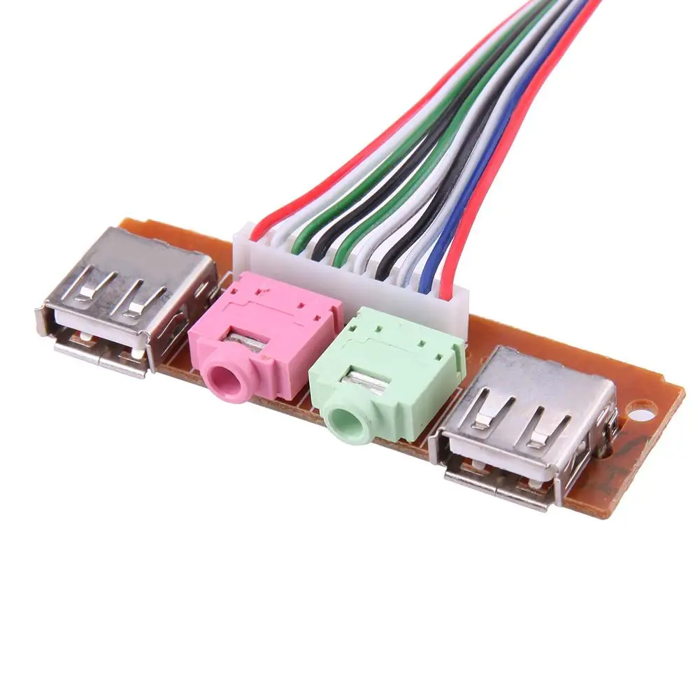 Чехол для настольного компьютера ПК передняя панель USB аудио порт кабель