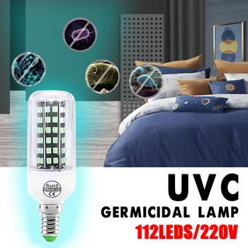 

Germicidal Corn Lamp Germicidal 112 LED Disinfection LED UV Protection Kill Dust Sterilize Disinfection Light