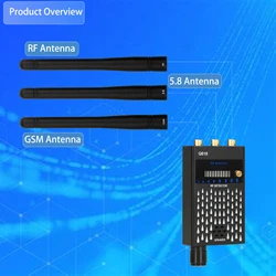 Proker – détecteur Anti espion RF CDMA, localisateur de Signal pour Bug GSM GPS, caméra cachée sans fil, écoute 3 antennes G618 