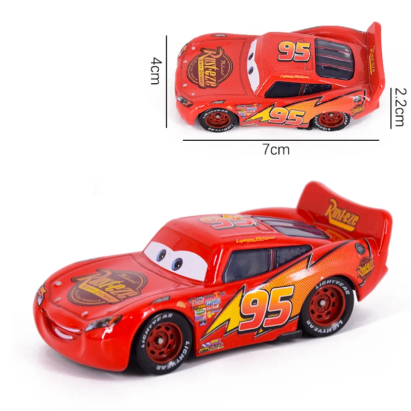 Car diney Pixar Car 3 Lightning McQueen Mater Jackon torm Ramirez 1:55 Diecat Vehicle Metal Alloy Boy Kid Toy Chritma 15