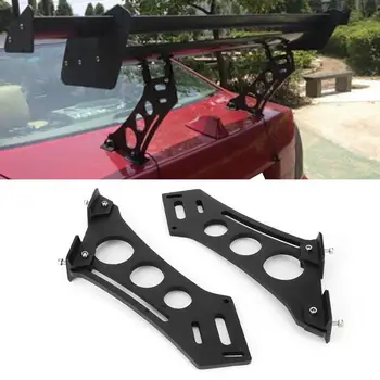

Car Rear Wing Trunk Racing Tail Spoiler Legs Mount Brackets Spoiler Mounting Brackets CNC Aluminum Alloy 10" Universal