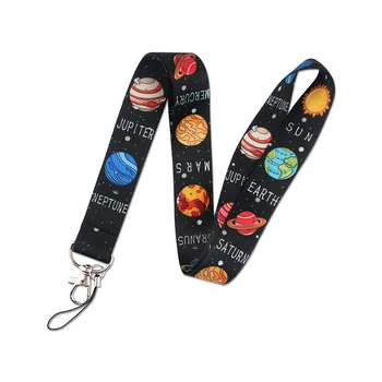 

K2185 Wholesale 20pcs/lot Space Cartoon Cell Phone Lanyard For key ID Card Pass Gym USB badge Holder DIY Hang Rope Neck lanyards