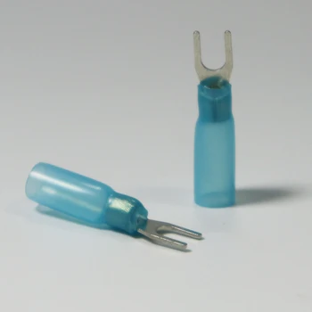 

100Pcs Cold-pressed heat shrink terminal Fork-shaped pre-insulated end SV2-3 2-4s 2-5s 2-6 2-8 2-10 Fork type Y-type U-type