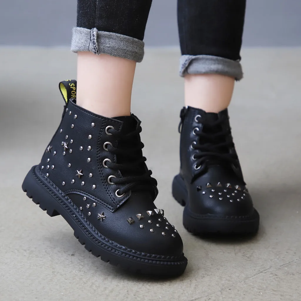 Детские ботинки для мальчиков и девочек; зимняя обувь в стиле ретро для малышей; короткие ботиночки