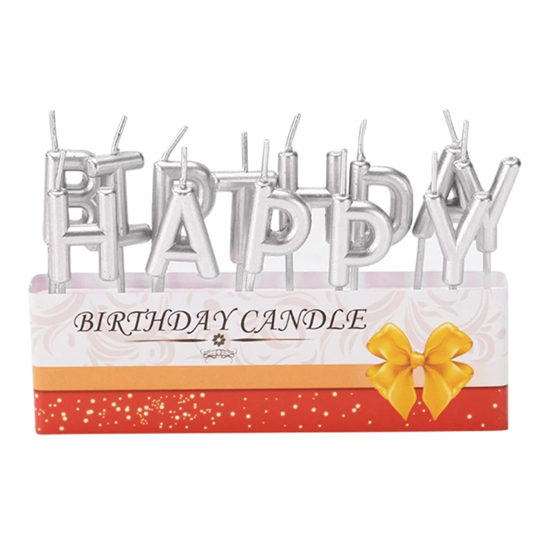 Письма с поздравлениями с днем рождения свадебные свечи свадебные украшения Бытовая маленькая свеча День рождения товары для украшения торта