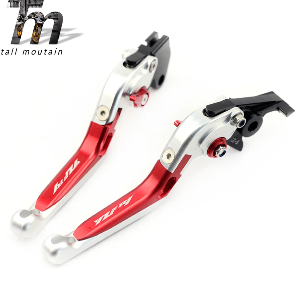 Тормозной рычаг сцепления для YAMAHA YZFR1 YZF-R1 2004-2008 05 06 07 серебристый+ красный мотоцикл Регулируемый складной выдвижной логотип YZF R1