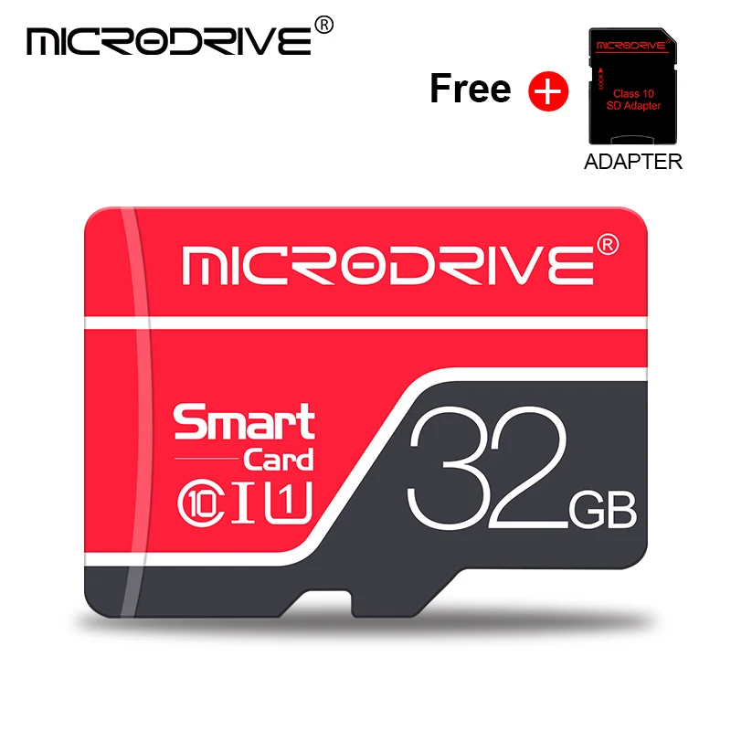 Карта памяти Micro SD с реальной емкостью 4 ГБ/8 ГБ/16 ГБ/32 ГБ/64 Гб/128 ГБ/256 ГБ usb флэш-память Micro SD карта с адаптером - Емкость: 32GB