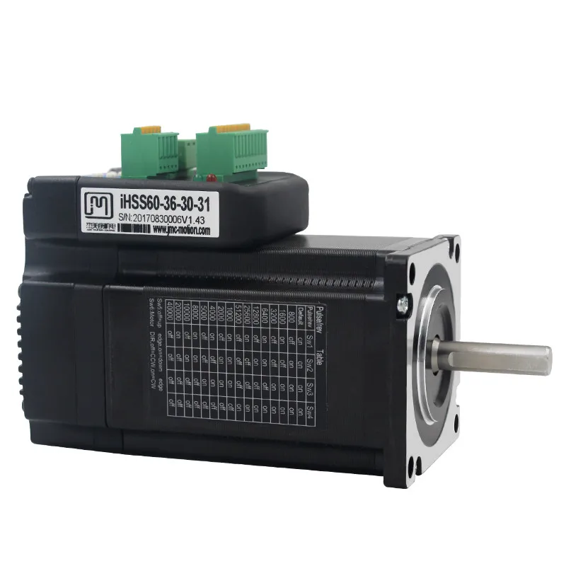 IHSS60-36-30-31 JMC Nema 24 3Nm DC36V встроенный шаговый двигатель с закрытым циклом и Драйвером |