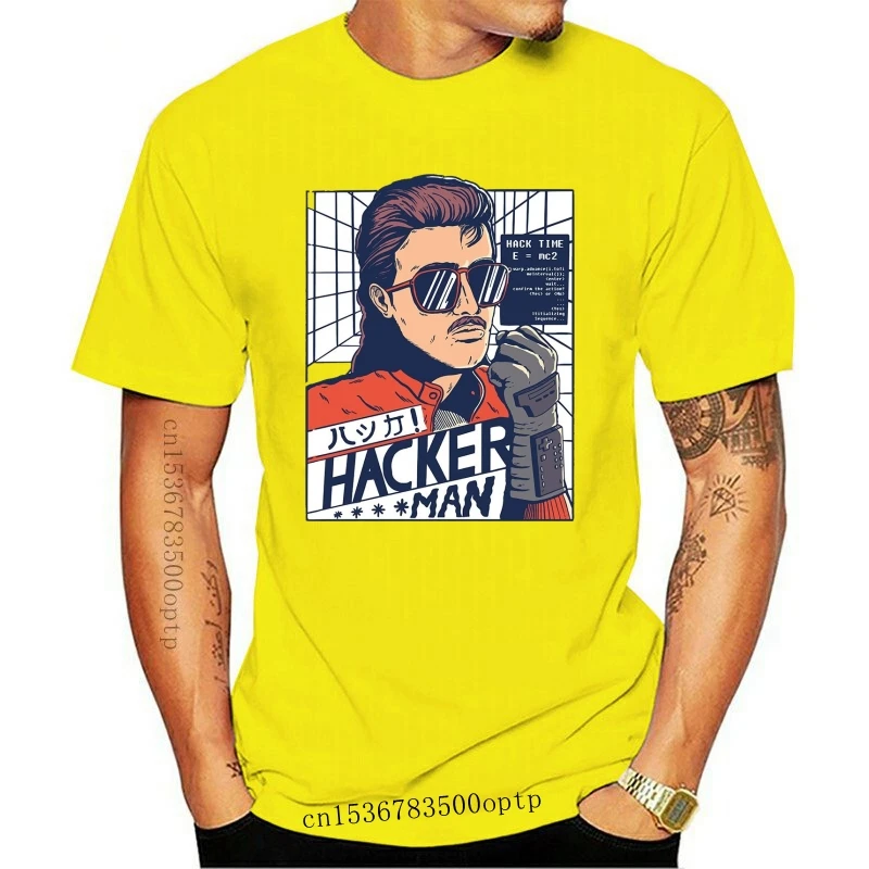 Besparing Afdrukken tafereel New Hackerman T Shirt geek technology retro 80s funny parody action hero  cool|T-Shirts| - AliExpress