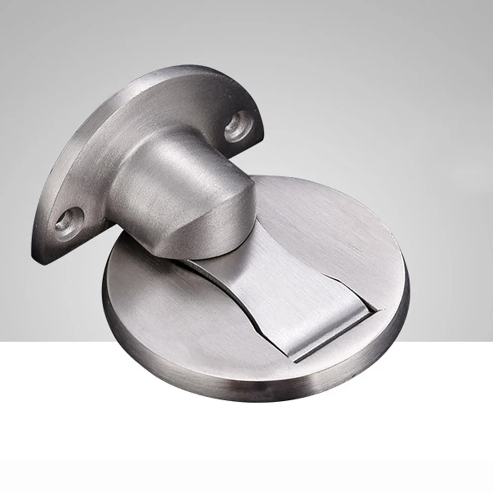 

Stainless Steel Strong Magnetic Door Stop Floor Mount Self Adhesive Door Stopper
