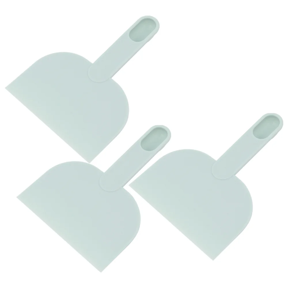 3 Pcs Practical Multifunctional Portable Durable Flour Spoon Dough Scraper Butter Spreader for Bakery Restaurant Home