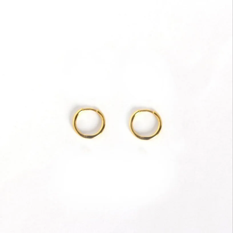 Punk 925 Sterling Silver Earrings For Women/Men Small Hoop Earrings Girl Cartilage Ear Bone Earring Female Gold round aretes K5