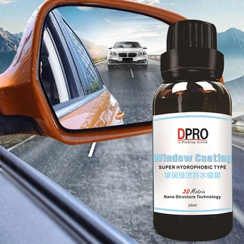 

20ml Easy Use Rearview Mirror Rainproof Cleaning Windshield Protective With Sponge Glass Hydrophobic Car Window Coating Agent