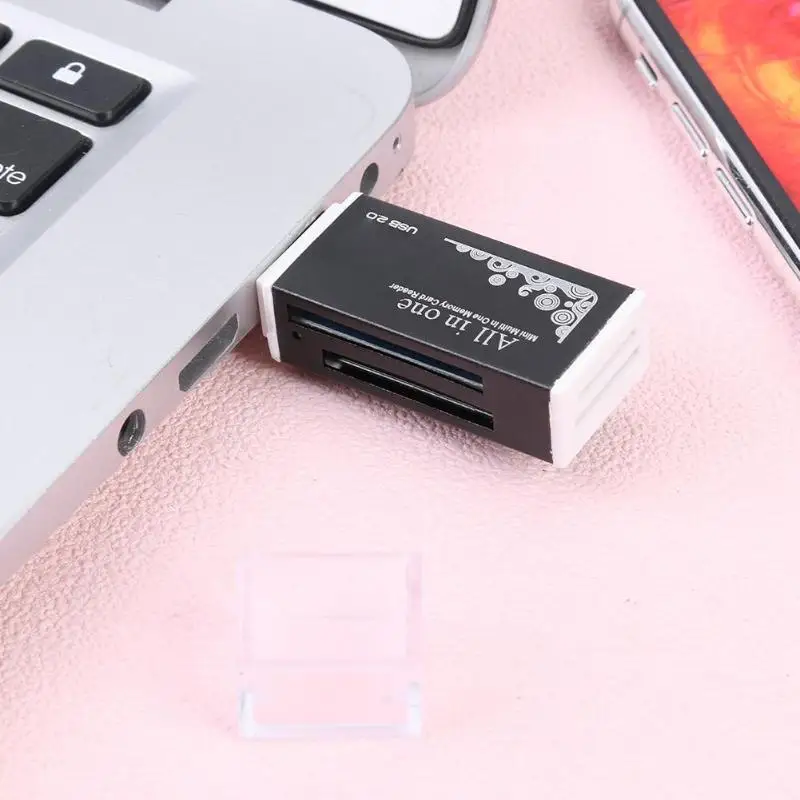 480Mbps высокое Скорость USB2.0 4-в-1 компактный флэш-накопитель карта памяти для устройства чтения sd-карт имеет Функция автоматического обнаружения