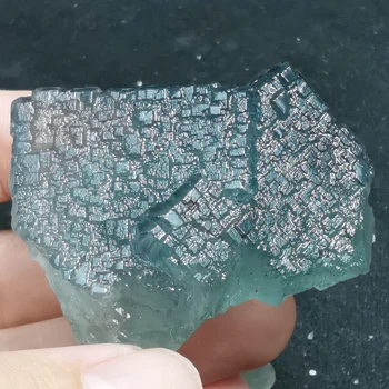 

57.0g.Natural green blue fluorite, crystal mineral crystal specimen