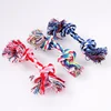 1PC 15/18/20/25cm Cotton Rope Pet Dog Toy Dog Cotton Chew Knot Toy Durable Braided Bone Rope Puppy Molar Cleaning Teeth Toys Pet 1
