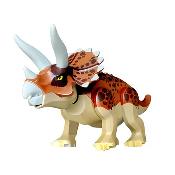 

Building Blocks Triceratops Dinosaur World Colorful Raptor Pterosaurs Triceratops figures Toys for kids Gift Children